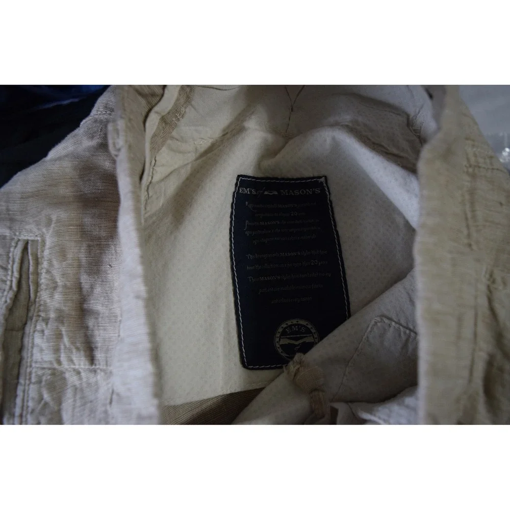Ems of Mason's Linen Blend Casual Dress Pants 48 X 30